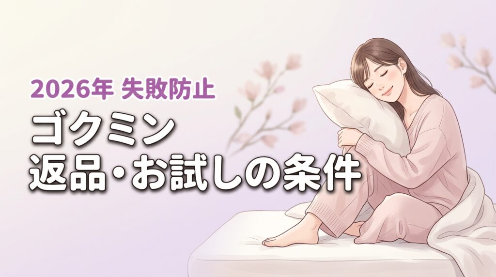 ゴクミン マットレスで後悔したくない人へ！お試しや返品の条件を解説