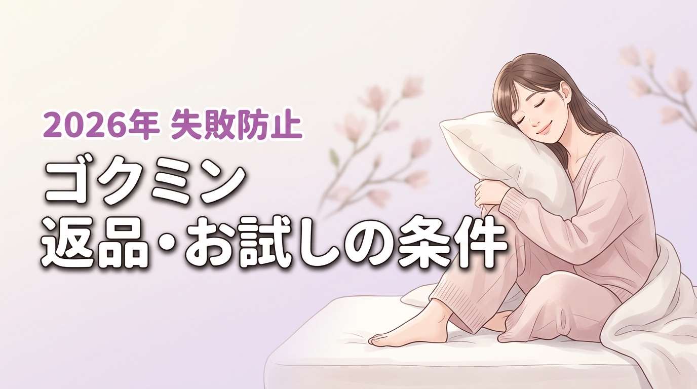 ゴクミン マットレスで後悔したくない人へ！お試しや返品の条件を解説