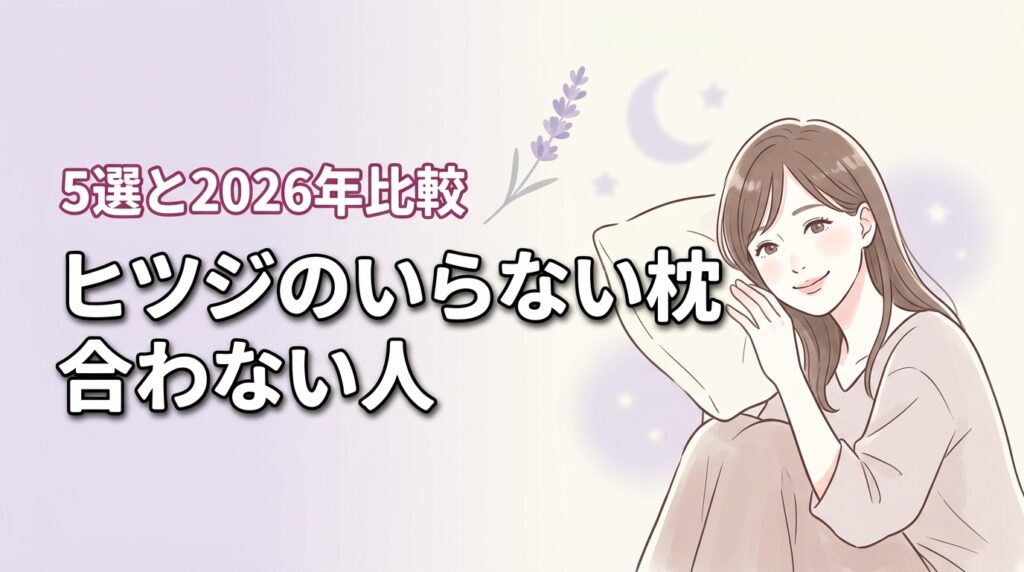 ヒツジのいらない枕が合わない人の特徴5選！自分に向いてる全モデル比較
